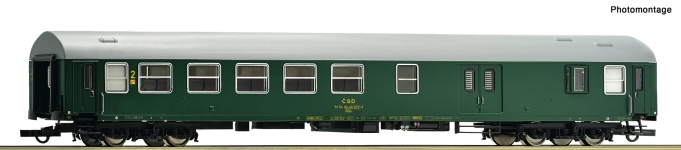 Roco 6200171 - H0 - Abteilwagen 2. Kl. mit Gepäckabteil, ČSD, Ep. IV